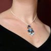 Collier Lotus bleu