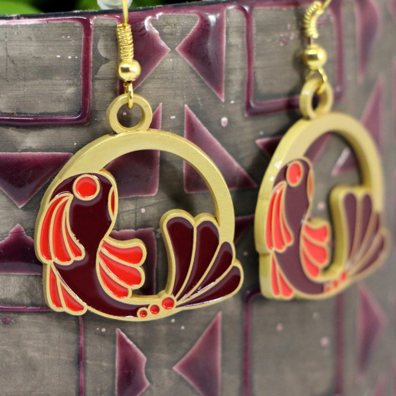 Boucles d'oreilles Poisson Koï