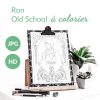 illustration à colorier - Ron Old School