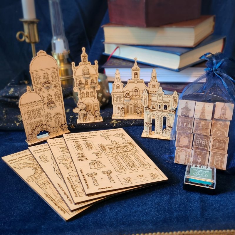 Maquettes et tampons Set Voyage lointain